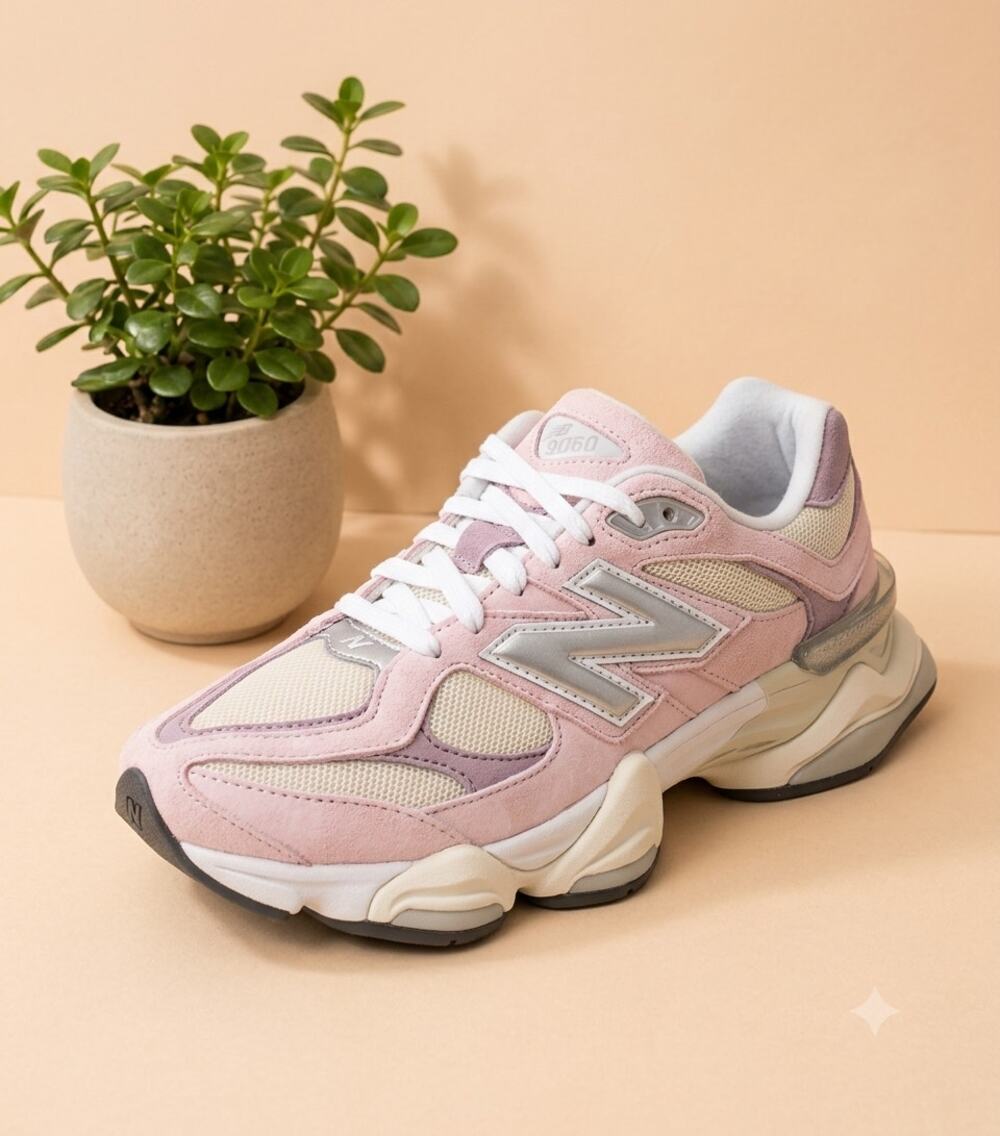 NWT New Balance Unisex 9060 Sneakers Pink Beige 9W/7.5M US